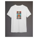 Trendyol White Car Printed Regular Cut T-shirt