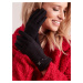 Elegant black gloves for women