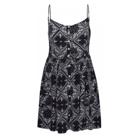 Superdry Letné šaty 'Amelie'  čierna / biela