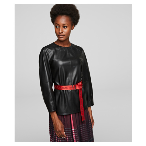 Top Karl Lagerfeld Faux Leather Top