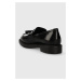 Kožené mokasíny Vagabond Shoemakers ALEX W dámske, čierna farba, na plochom podpätku, 5648.004.2