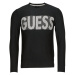 Guess  AMYAS LS CN SLOGAN SWEATER  Svetre Čierna