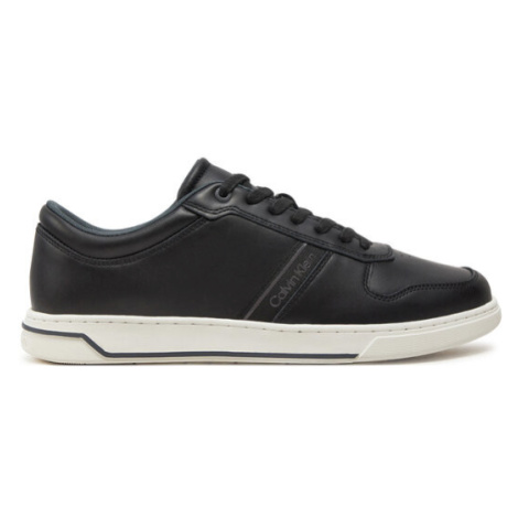 Calvin Klein Sneakersy Low Top Lace Up Logo HM0HM01491 Čierna