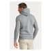 MIKINA GANT REG TONAL SHIELD HOODIE GREY MELANGE