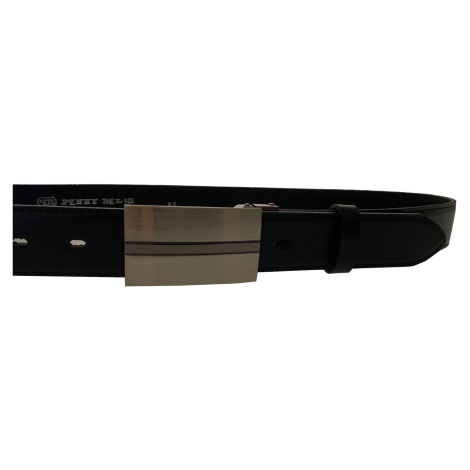 Penny Belts Pánsky kožený spoločenský opasok 35-020-8PS-60 black 120 cm