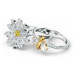 Swarovski Súprava pôvabných prsteňov s kryštálmi Eternal Flower 5534949 58 mm