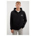 GRIMELANGE Hannes Men's Hooded Snap Closure Printed Black Sweatshir