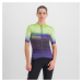 SPORTFUL Cyklistický dres s krátkym rukávom - FLOW SUPERGIARA - svetlo zelená/fialová