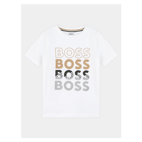 Boss Tričko J50775 D Biela Slim Fit Hugo Boss