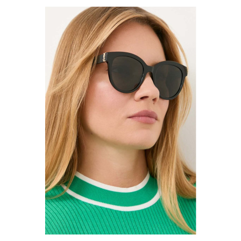 slnečné okuliare Saint Laurent dámske, čierna farba