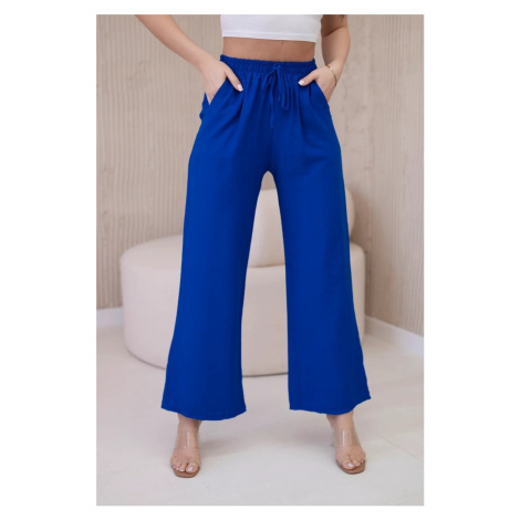 Viscose wide trousers cornflower