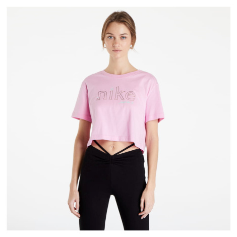 Nike Cropped T-Shirt ružový