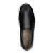 Vasky Leny Black - Pánske kožené slip on čiernobiele, ručná výroba jesenné / zimné topánky