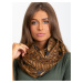 Light brown shawl with animal patterns