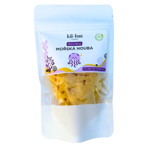 kii-baa® organic Natural Sponge Wash prírodná morská umývacia hubka pre bábätká 8-10 cm