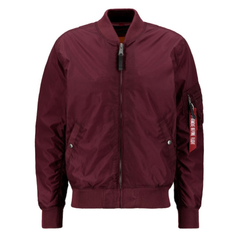 ALPHA INDUSTRIES Prechodná bunda 'MA-1 TT'  vínovo červená / oxidová