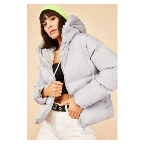 Bianco Lucci Women's Hooded Puffer Coat