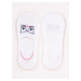 Dievčenské členkové ponožky Yoclub No Show Boat Patterns 3-pack SKB-43/3PAK/GIR/001 White
