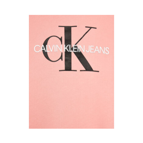 Calvin Klein Jeans Mikina Monogram IU0IU00073 Ružová Regular Fit