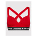 KARL LAGERFELD Podprsenka bez kostíc Logo 211W2109 Červená