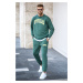 Madmext Green Printed Men's Tracksuit 5294