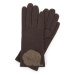 Hnedé vlnené rukavice