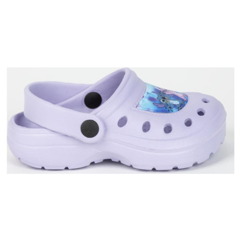 SVETLOFIALOVÉ DIEVČENSKÉ CROCS DISNEY - STITCH