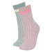 DEFACTO Women's 2-Piece Cotton Winter Socks