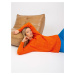 Orange oversize sweater with braids RUE PARIS