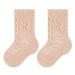 Condor Súprava 3 párov vysokých detských ponožiek 2.518/2 Ružová