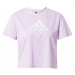 ADIDAS PERFORMANCE Funkčné tričko  fialová / biela