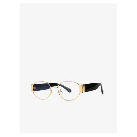 VeyRey Okuliare s čirými sklami oválne Foy zlaté