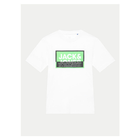 Jack&Jones Junior Tričko Jcologan 12259922 Biela Regular Fit