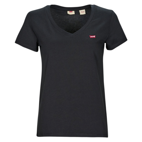 Levis  PERFECT VNECK  Tričká s krátkym rukávom Čierna Levi´s