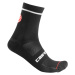 CASTELLI Cyklistické ponožky klasické - ENTRATA 9 - čierna