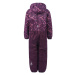 Dievčenský zimný overal COLOR KIDS Coverall AOP, AF 10.000, grape wine