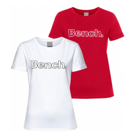 BENCH Tričko  červená / biela