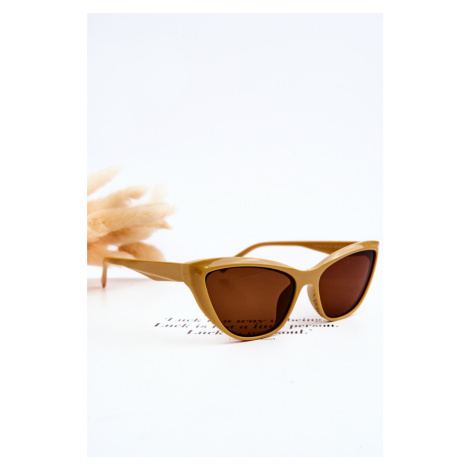 Fashion Sunglasses Cat Eye V090169 Dark Beige