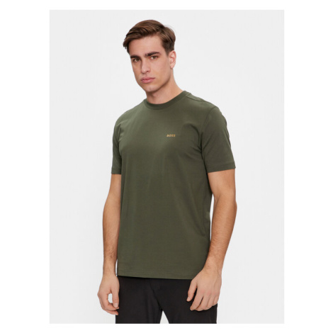 Boss Tričko Tee 50506373 Zelená Regular Fit Hugo Boss