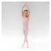 Dievčenský baletný trikot z dvojitého materiálu ružový