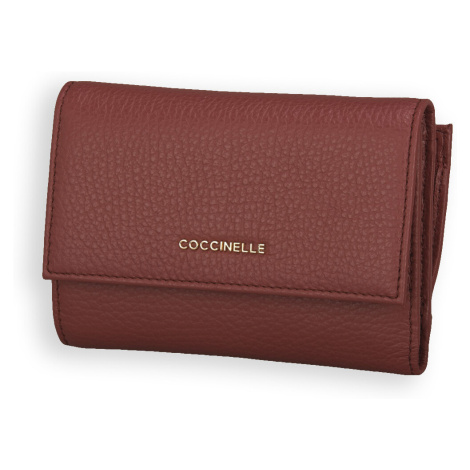 Coccinelle  R31 METALLIC SOFT  Peňaženky Červená