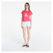Calvin Klein Ck1 Sleep Short Set Pink Spdr Top/ Bag Marker Logo/ White