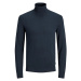 Jack & Jones  JJEEMIL KNIT ROLL NECK NOOS 12157417  Vesty bez rukávov/Cardigany Modrá