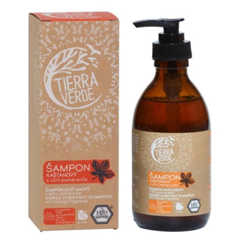 Tierra Verde Šampón gaštanový s vôňou pomaranča fľaštička 230 ml