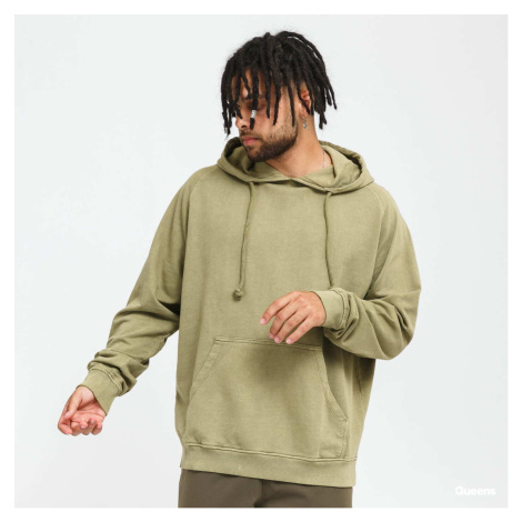 Mikina Urban Classics Overdyed Hoody Green