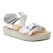 Geox Sandále J Sandal Costarei Gi J15EAB 0BNBL C0434 M Strieborná