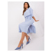 Light blue viscose casual dress