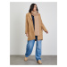 Béžový dámsky kabát s prímesou vlny ZOOT Baseline Klara