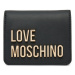 LOVE MOSCHINO Malá dámska peňaženka JC5612PP1LKD0000 Čierna