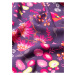 Ružovo-fialové dámske kvetované šaty Blutsgeschwister Fabala By Butterfly